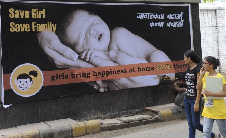 India, geneder selection poster