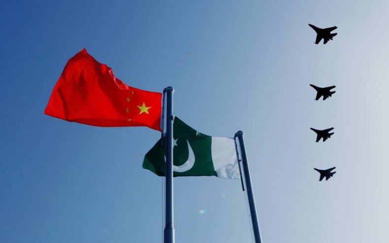 china pakistan military flags