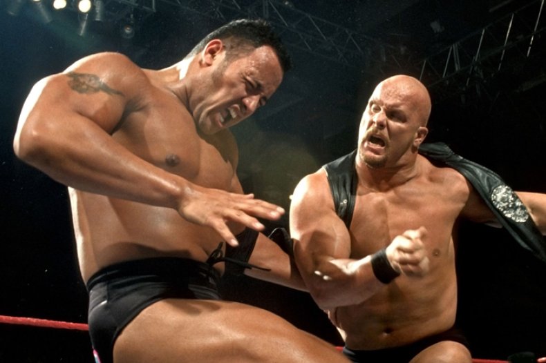 wwe rock stone cold steve austin