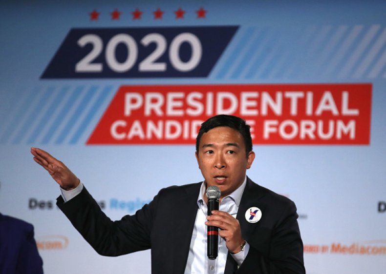 andrew yang 2020 presidential candidate forum AARP