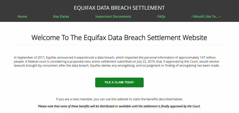 Equifax Breach Website