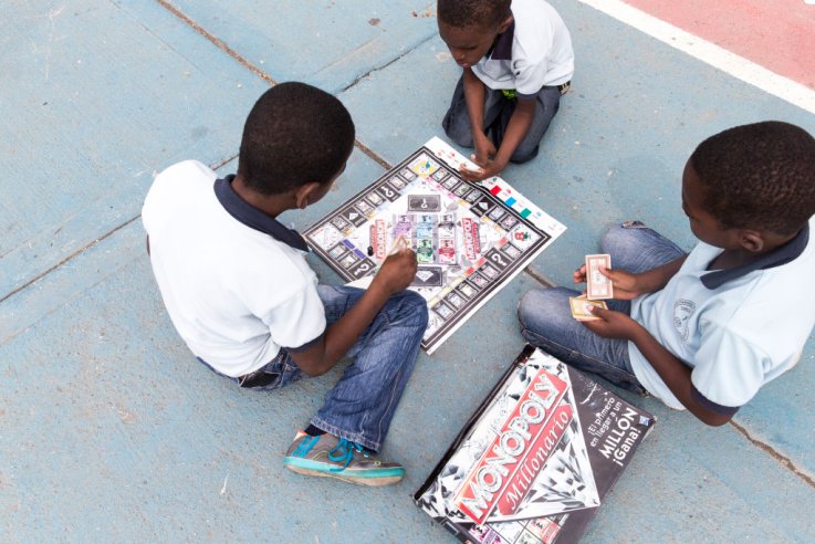Boys Playing Monopoly Boys Playing Monopoly