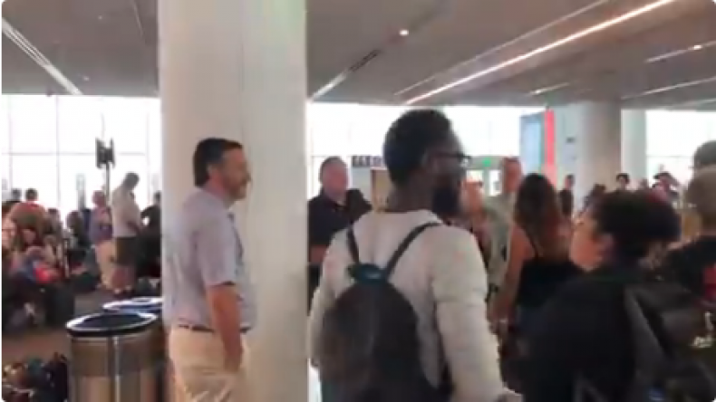 ted cruz lax airport protest