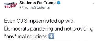 students for trump oj simpson