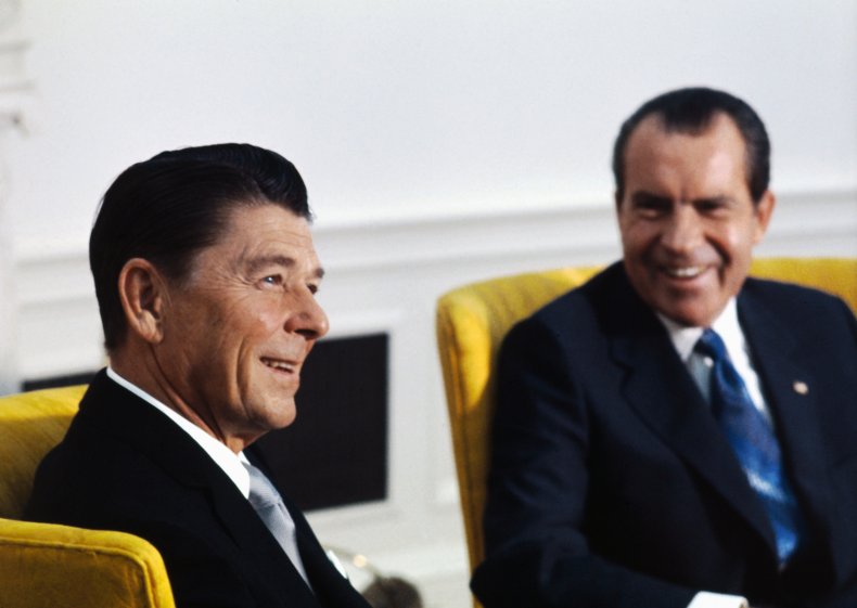 Ronald Reagan and Richard Nixon