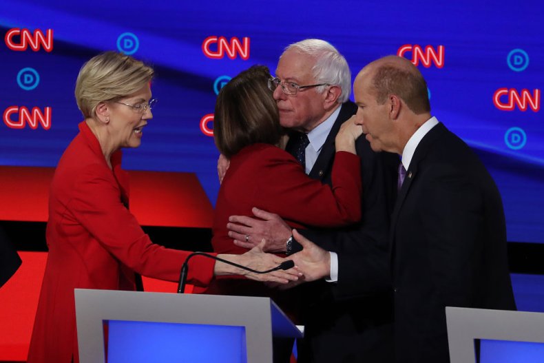 Elizabeth Warren and John Delaney