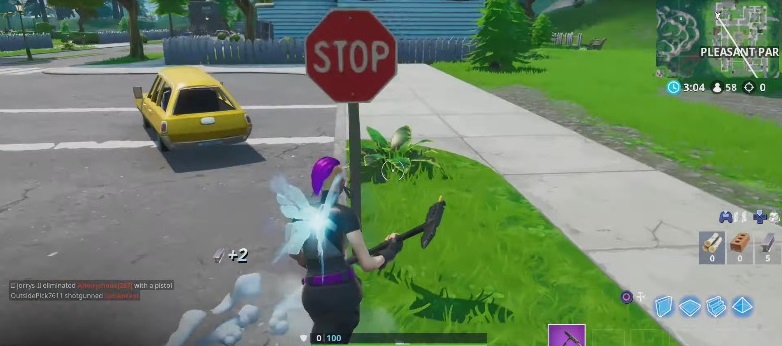 Destroy Stop Signs With The Catalyst Outfit Fortnite Week 1 Challenge Season X Destroy Stop Signs With Catalyst Outfit 2020 10 17