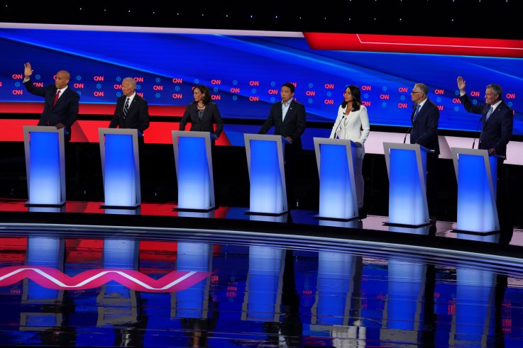 democratic debate cory booker andrew yang college democratic debate cory booker andrew yang college