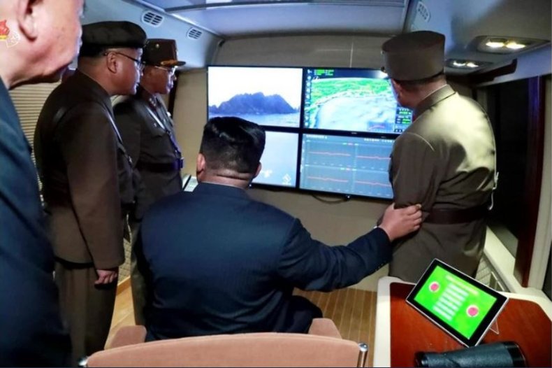 north korea missile launch kim