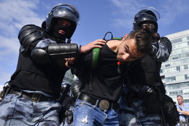 Russia, protests, US, meddling