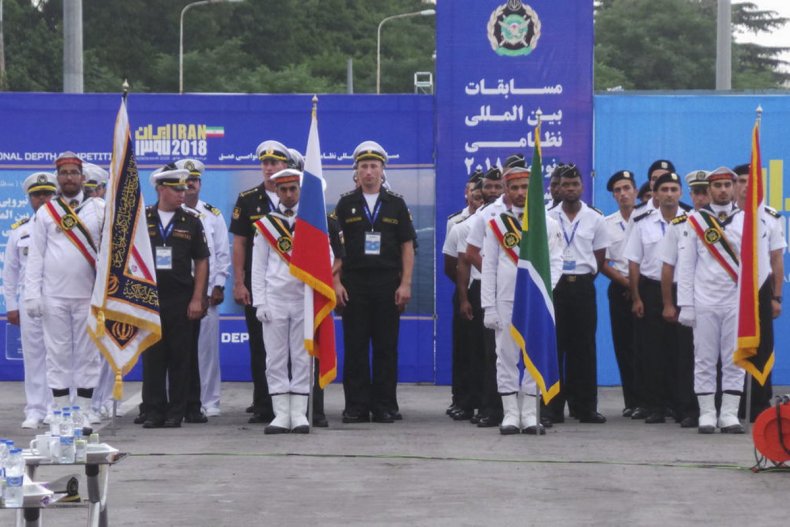 iran navy russia diving contest