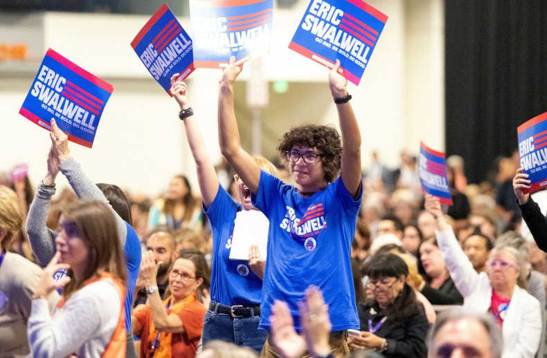 Eric Swalwell supporters