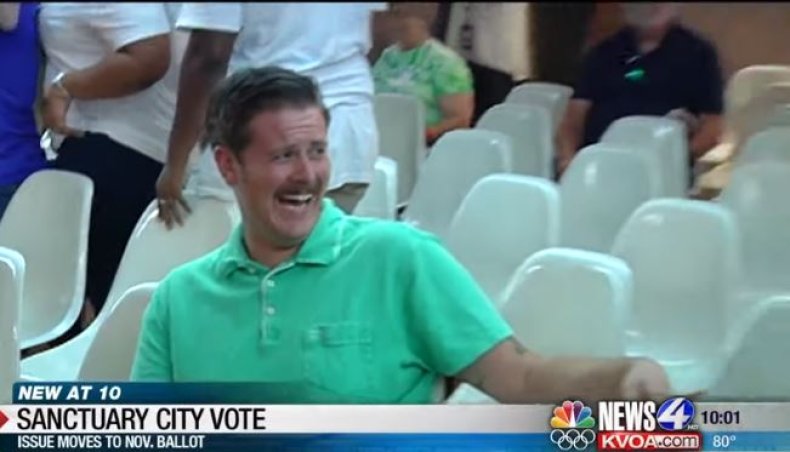 tucson man laughing trump supporters