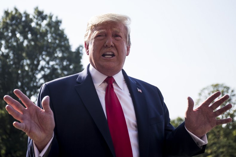 President Trump Departs White House En Route To Dayton, Ohio And El Paso, Texas