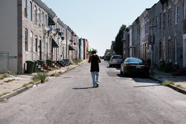 Man Walking Baltimore Man Walking Baltimore