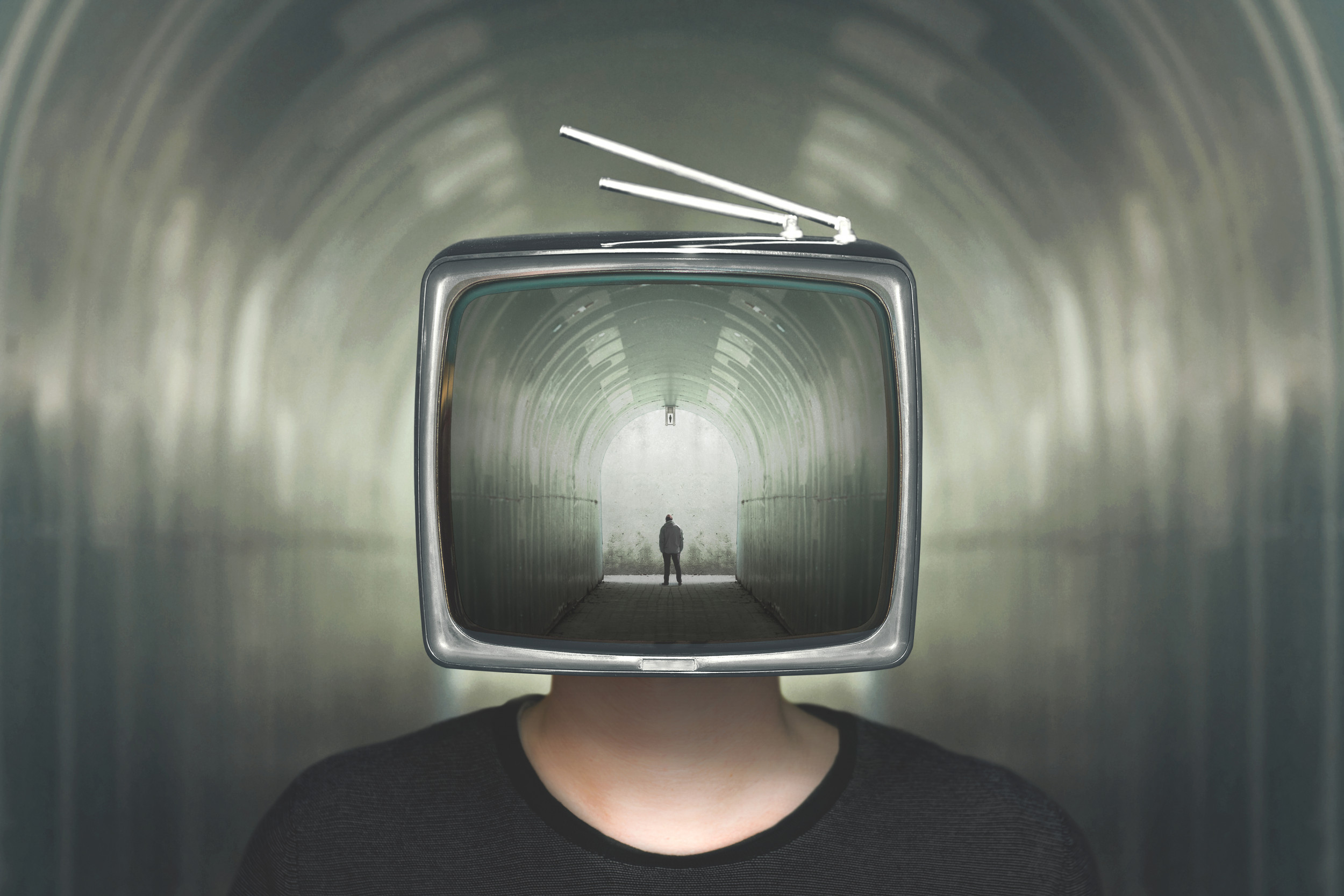 Mysterious men with TVs on their heads are leaving television sets on peopl...