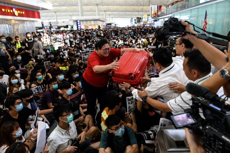 hong kong airport protests china