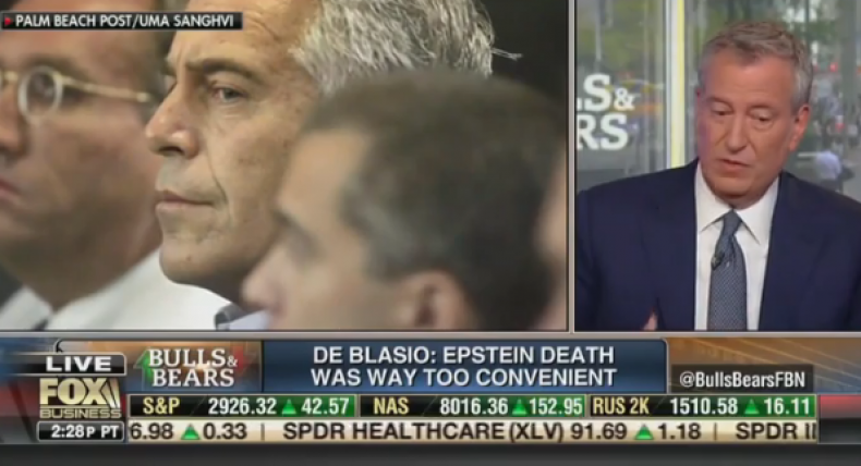 bill de blasio jeffrey epstein