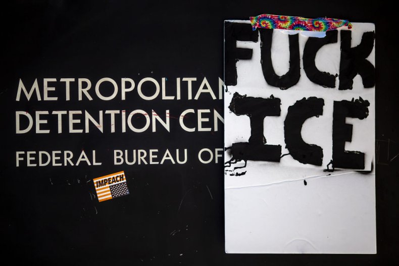Fuck Ice protest sign