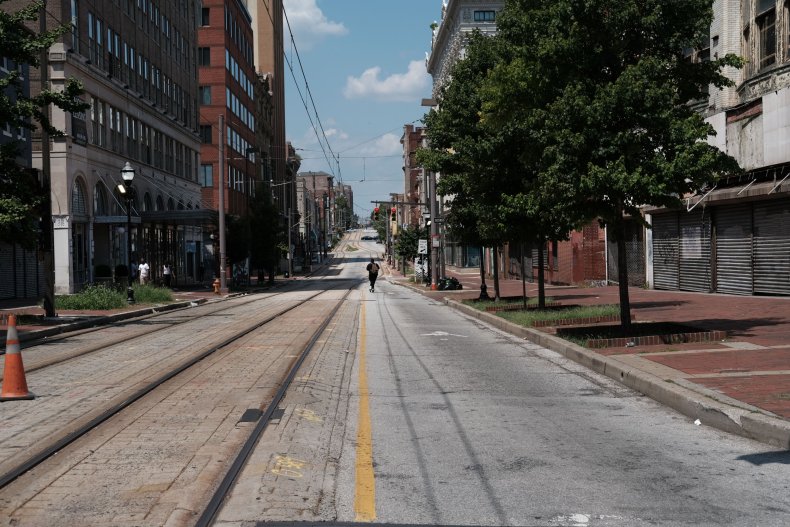 Baltimore empty street