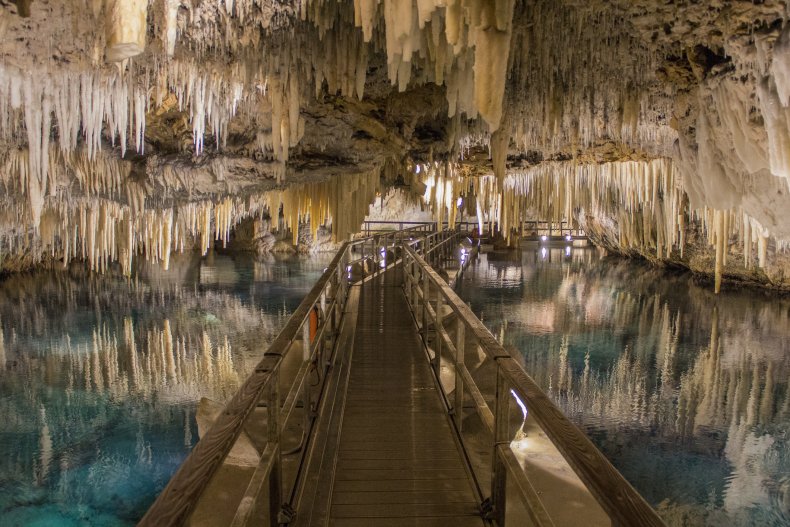 bermuda crystal; cave