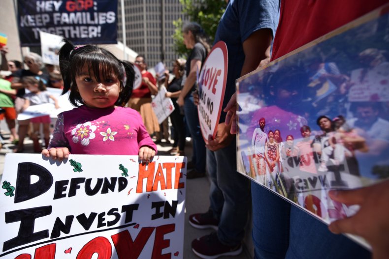 Immigrant child protest
