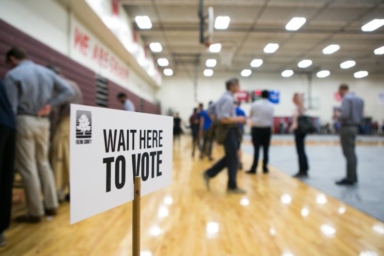 Atlanta voting sign