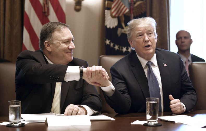 Mike Pompeo and Donald Trump