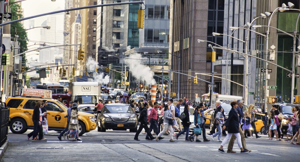new york, air pollution city, walking, gettty,