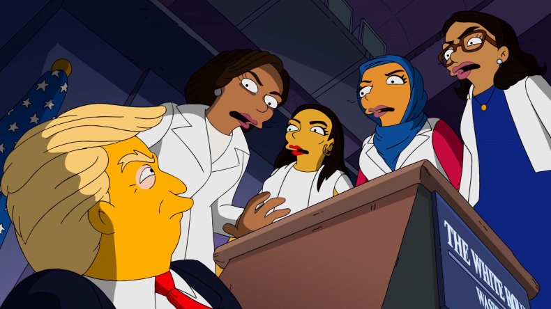 The Squad Trump Simpsons