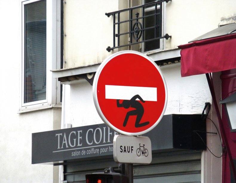 Stop sign Paris