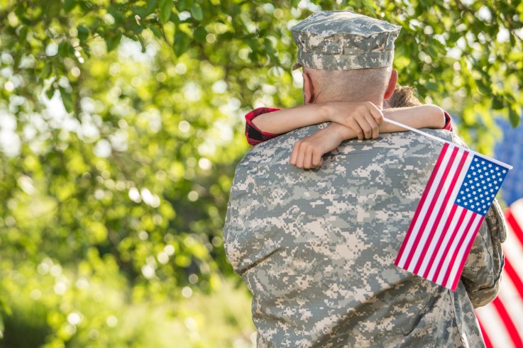 soldier and child stock photo soldier and child stock photo