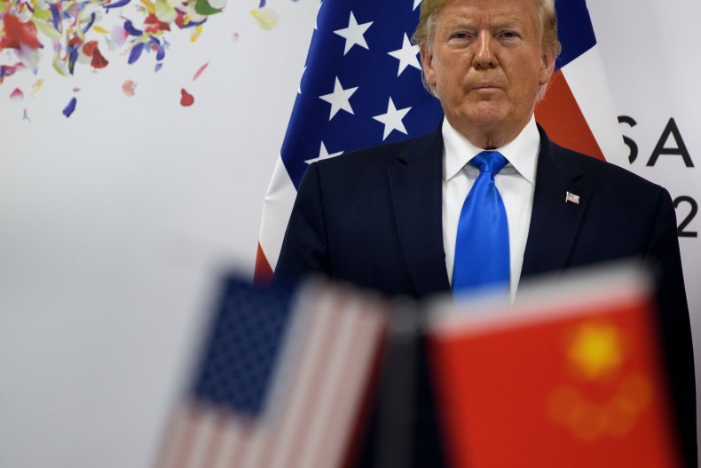 donald trump us china flags g20