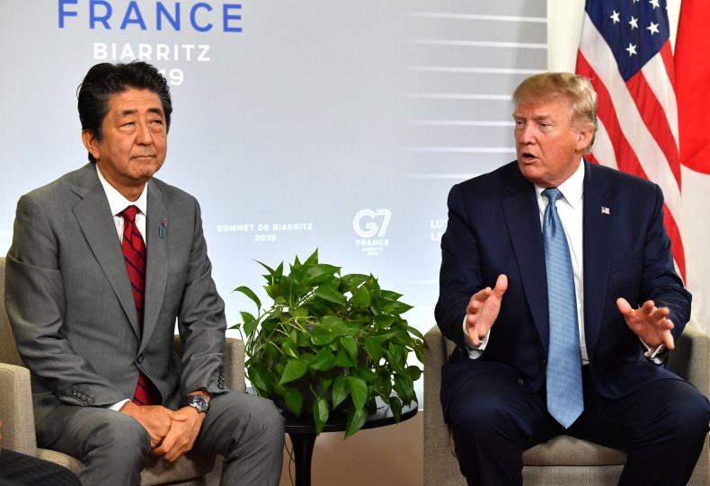 Shinzo Abe Donald Trump G7