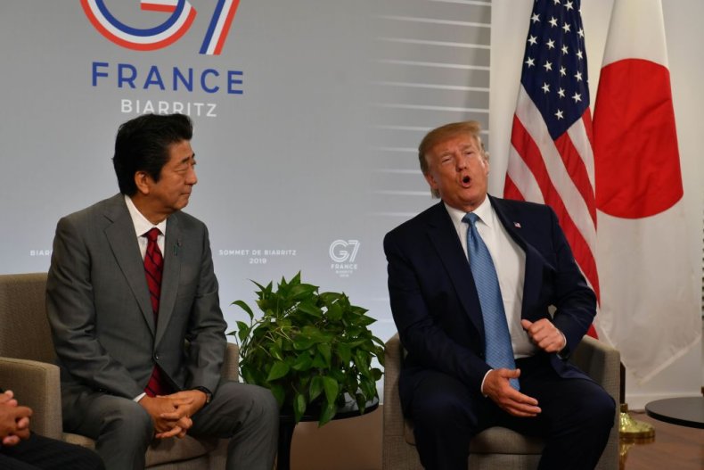 Shinzo Abe and Donald Trump