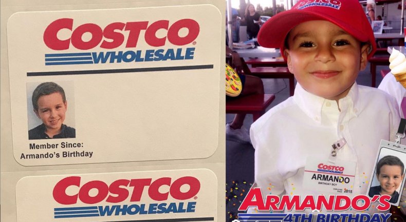 Armando Martinez Costco birthday party