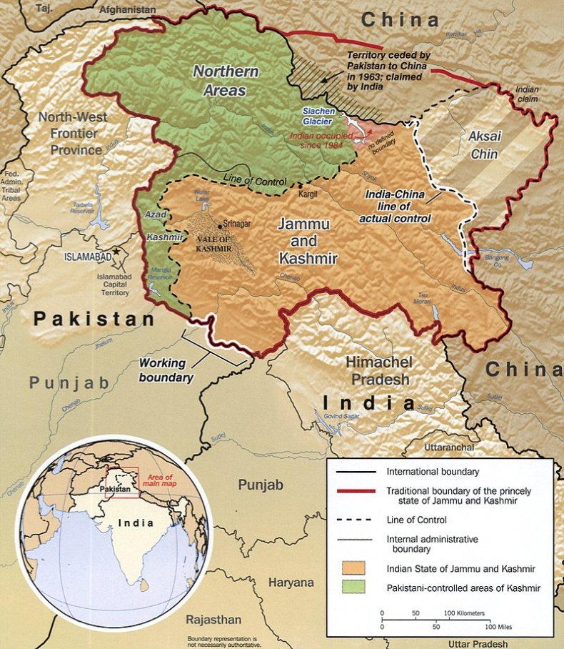 india border dispute kashmir pakistan