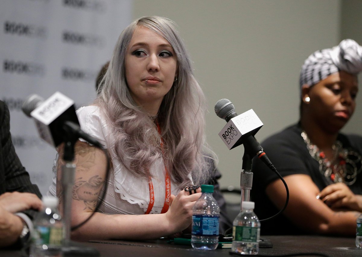 Zoe Quinn speaks during " The First Amendmant Resistance" panel during the BookExpo 2017 at Javits Center on June 1, 2017 in New York City.
