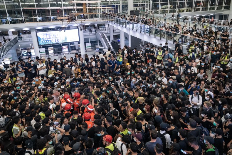 Hong Kong airport protests