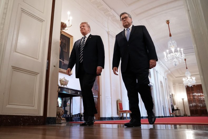 Donald Trump and William Barr