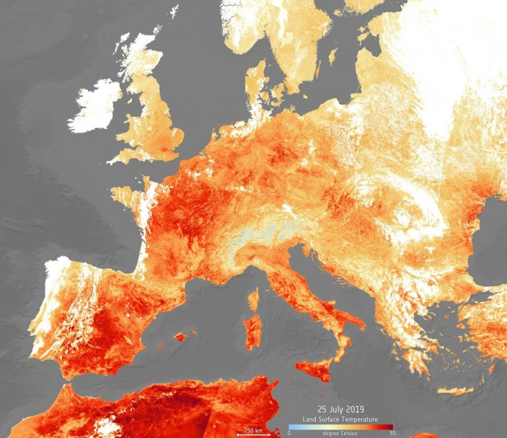 Europe heat trends