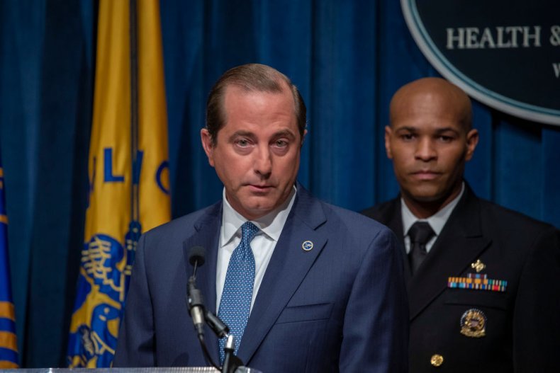 alex azar jerome adams marijuana