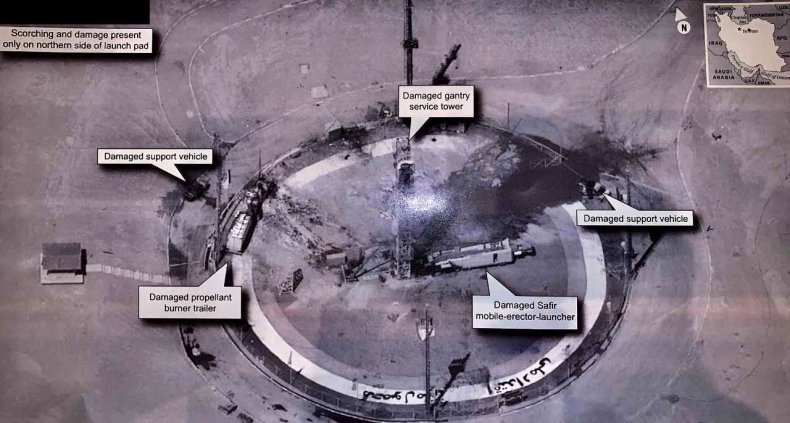 trump tweet iran satellite failure