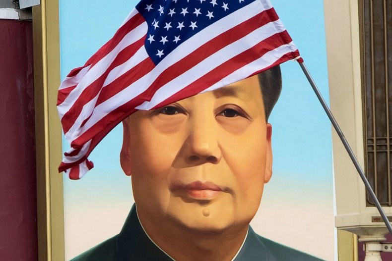 China America Democracy Flag