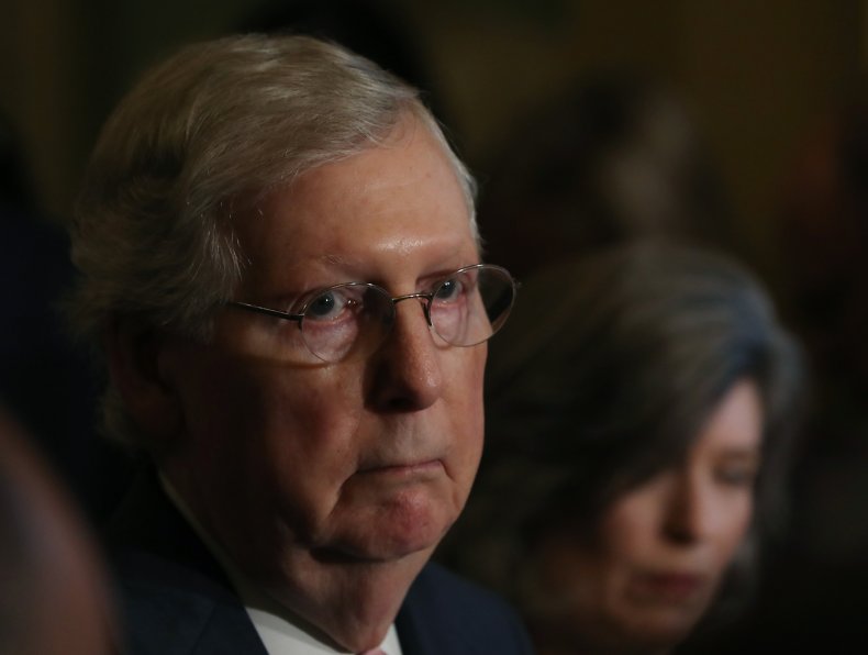 Senate Lawmakers Speak To The Press After Their Weekly Policy Luncheons