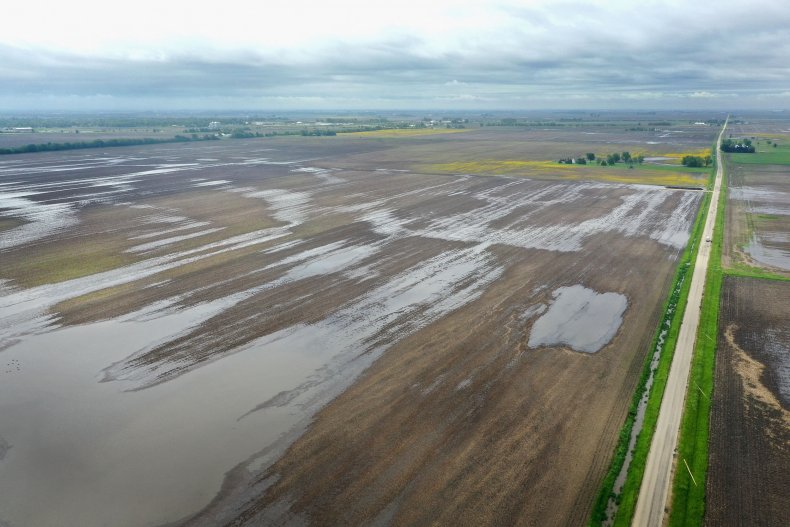 Flooding Illinois Farm