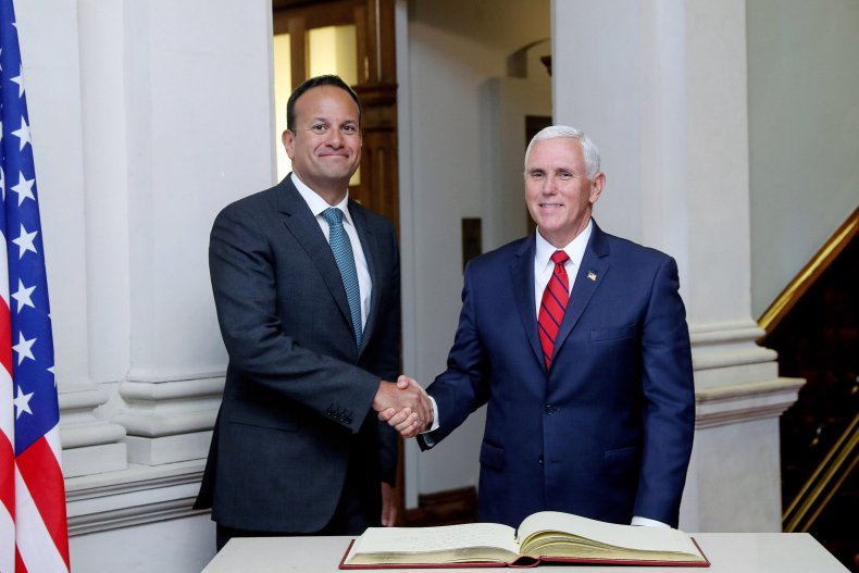 Mike Pence Ireland Brexit Doonbeg Leo Varadkar