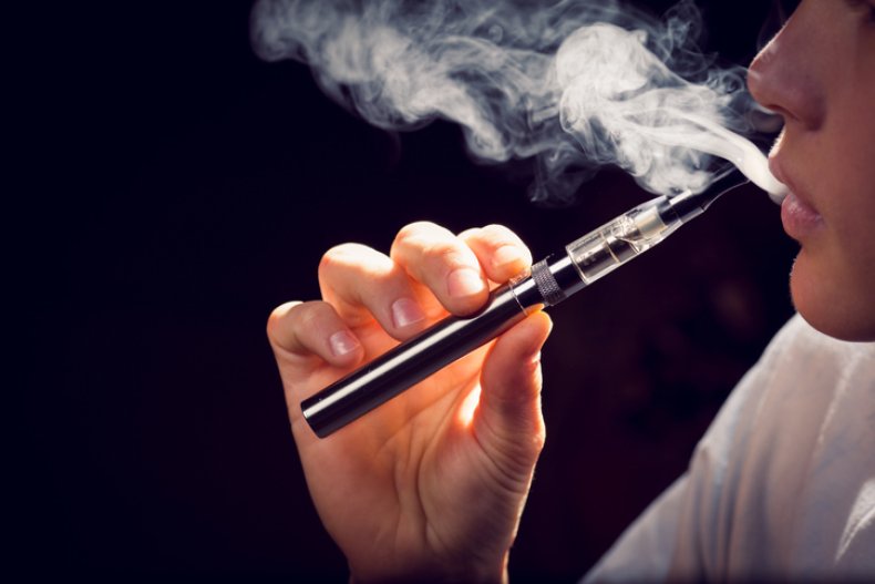 Vaping from an electronic cigarette