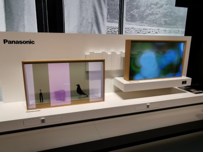 Panasonic Transparent OLED TV prototype Panasonic Transparent OLED TV prototype