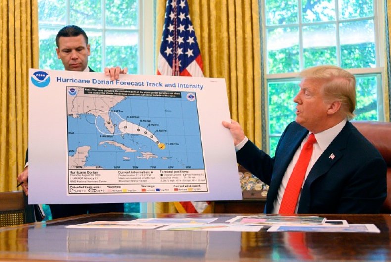trump map on alabama hurricane dorian error